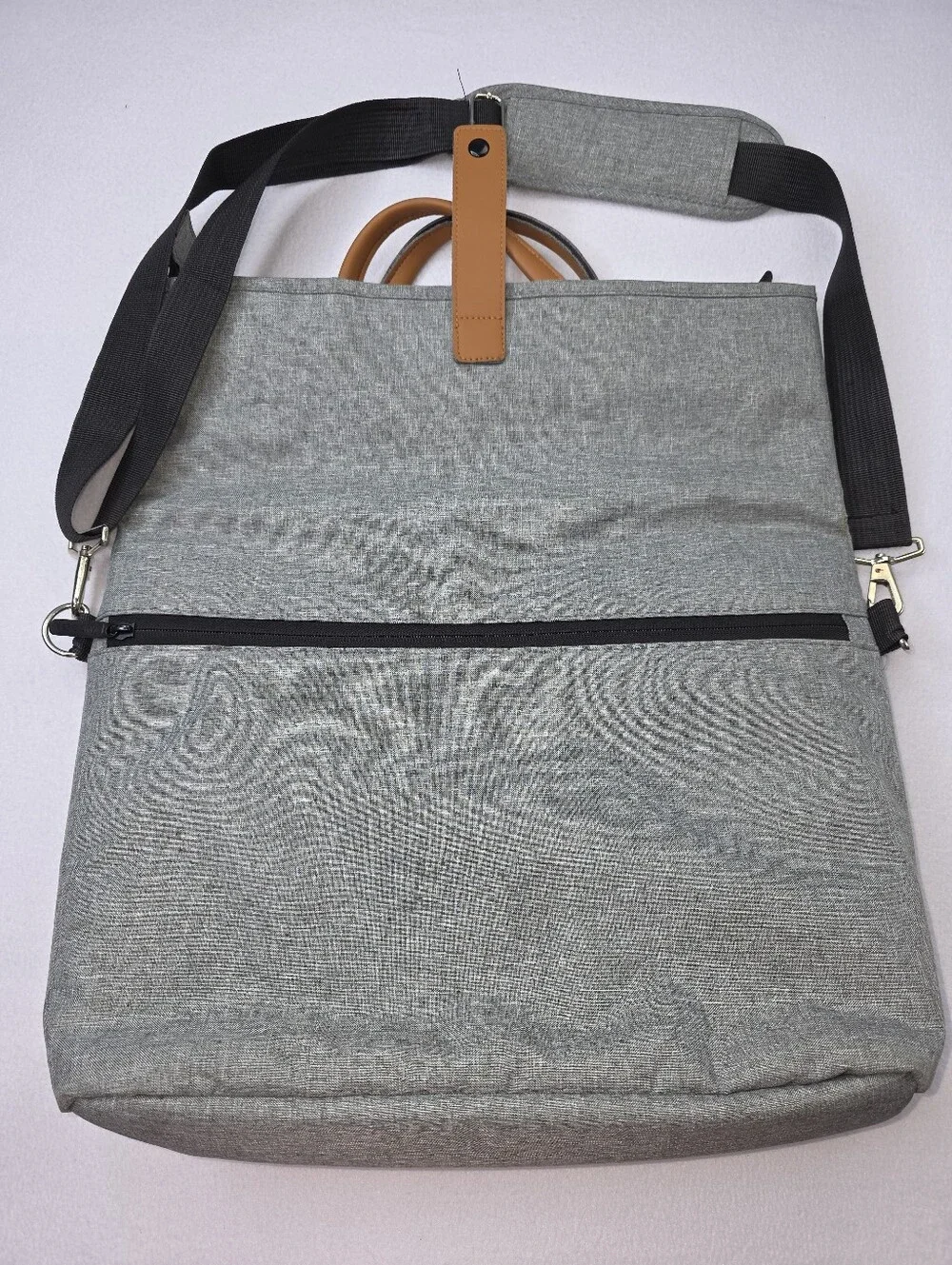 Lekesky Men's Laptop Briefcase Bag 15.6 Inch  Messanger Bag Gray Bin BM